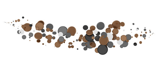 Enchanting Delight: Spectacular 3D Illustration Showcasing Enchanting gold Confetti