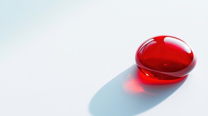 Discover how a single red droplet captivates attention with its glorious shine and unique shape