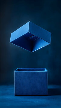 blue box on blue