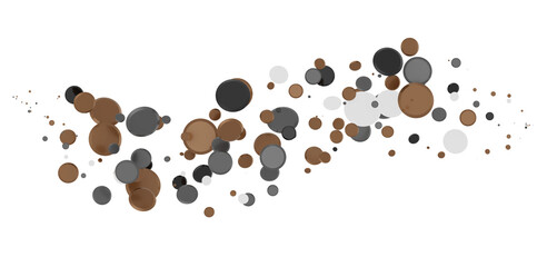 confetti png. Gold confetti falls from the sky.