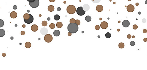  Colorful confetti on white background