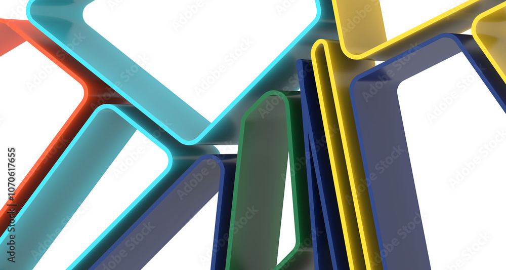 Aufkleber mosaic triangular low poly style abstract geometric background