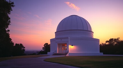 Fototapeta premium Observatory at Sunset