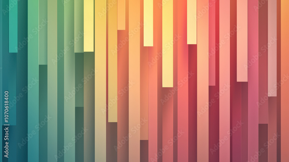 Aufkleber colorful background with rainbow color gradient featuring vertical lines. this vibrant design adds c