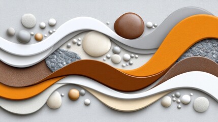 Obraz premium Empty desert with abstract sand patterns