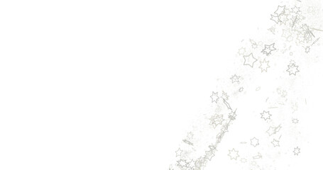 XMAS A gray whirlwind of golden snowflakes and stars. New