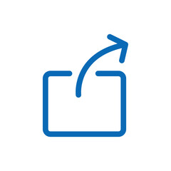 Export icon black and white vector sign