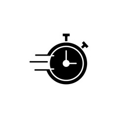 Express Delivery icon black and white vector sign