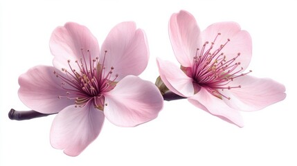 Obraz premium Cherry Blossom Pair with Soft Petals