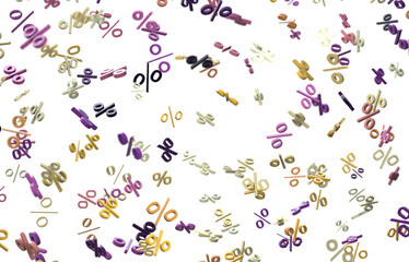 sale digital percent in transparent