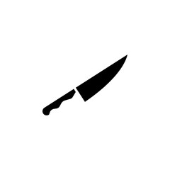 knife icon black and white vector sign