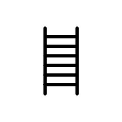 Ladder icon black and white vector sign