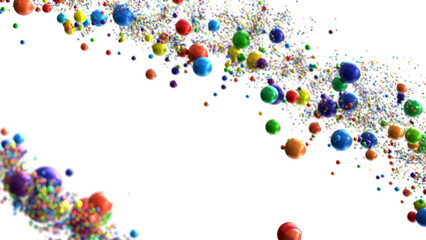 silver confetti explosion festive background