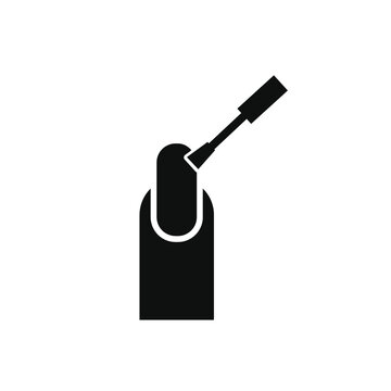 recommend clip art: Manicure icon black and white vector sign