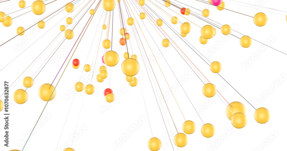 Aufkleber network holding in hand 3d connection data