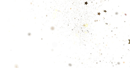 Shimmering Starry Christmas: Spectacular 3D Illustration Showcasing Falling Holiday Stars