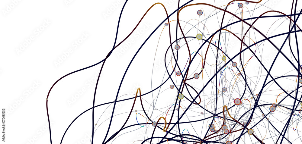 Leinwandbilder Abstract network of physical devices on the Internet using a network connection