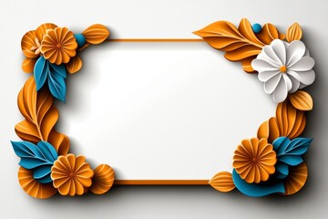 Obraz premium Illustrated banner with abstract shapes and soft colors on a white background, creating a clean, modern look