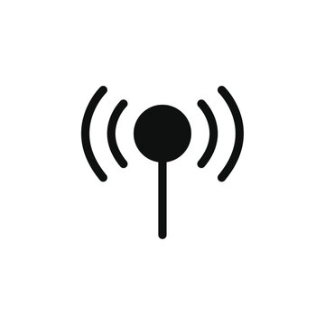recommend clip art: Radio icon black and white vector sign