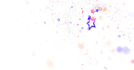 Abstract Colorful Blobs on a Black Background