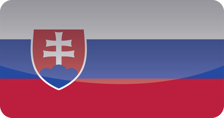 Fototapeta premium National flag of Slovakia.Vector illustration