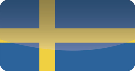 Obraz premium National flag of Sweden.Vector illustration