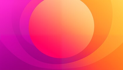 abstract background with circles, round, pink  purple orange gradient