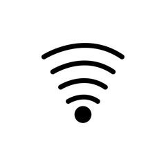 Signal Icon black and white vector sign