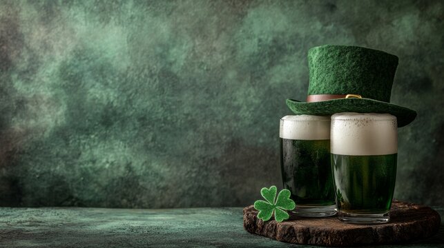 Green beer for St Patrick's Day