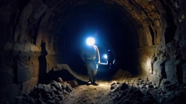 underground coal mine tunnel is very cool