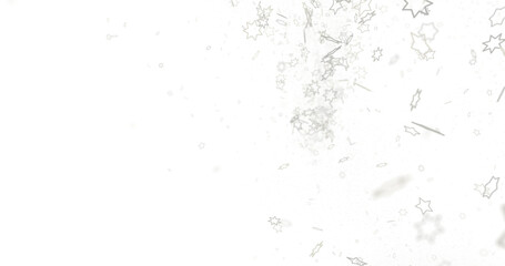 stars background, sparkle lights confetti falling. magic shining Flying christmas stars on night