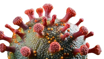 Beautiful orange gerbera daisies bloom in a colorful floral pattern