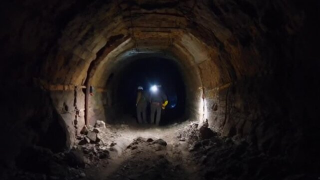 underground coal mine tunnel is very cool