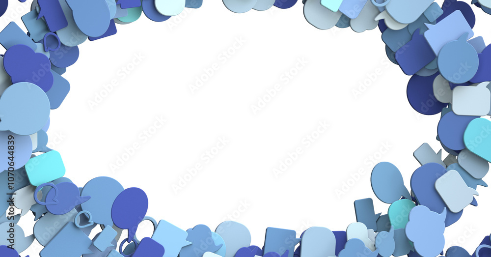 Aufkleber touching 3d rendering flying email icon with his fin
