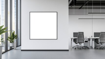 Blank Canvas In A Modern Office