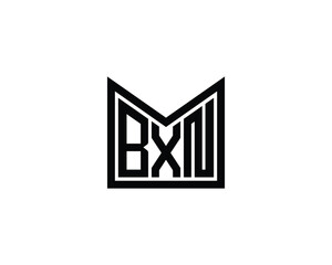 BXN logo design vector template. BXN