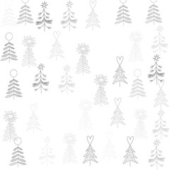 seamless pattern with christmas trees