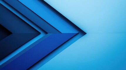 Abstract Blue Angles on a Gradient Background