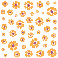 Minimalist Yellow Flowers Wrapping Paper