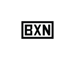 BXN logo design vector template. BXN