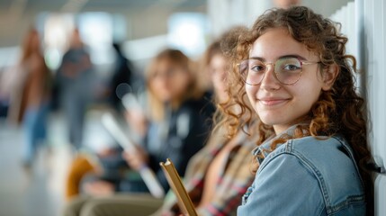 Students in a waiting area for internship interviews, focusing on HR recruitment and scholarship candidates for career opportunities in Human Resources