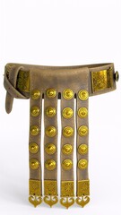 roman soldier belt with white background