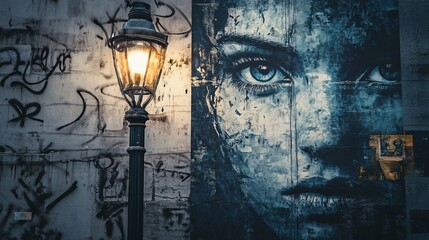 Artistic Interpretation of a Missing Person's Poster