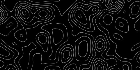 Abstract topographic contours 3d map background. topographic line texture background. Seamless pattern wave lines Topographic map. Geographic mountain relief. multi-layer cutout geometric patterns.