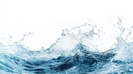 Blue Water Splash Frozen in Time Creating Dynamic Motion Effect