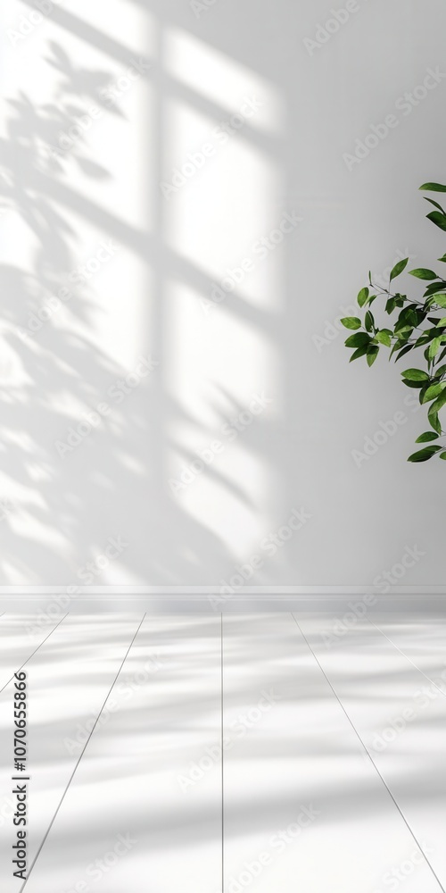 Poster minimalistic smooth white wall background with a clean, empty surface subtle gradients and soft ligh