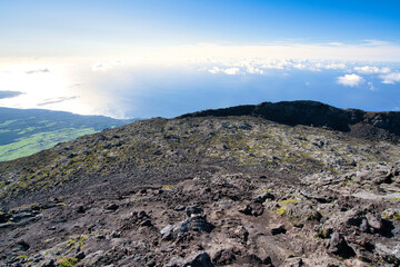 crater of pico volcano