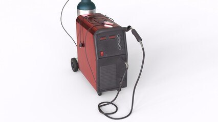 welder machine with white background