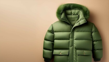 green jacket with background