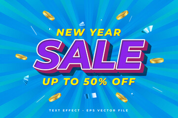 New year vibrant offer banner vector template. New year festive discount vector graphic element